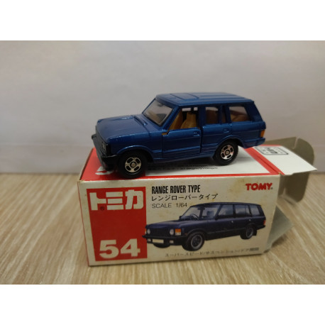 RANGE ROVER TYPE BLUE 1:64/1:64 TOMICA 54 VINTAGE