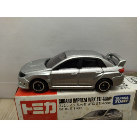 TOMY TL IMPREZA WRX STi ミニカー SUBARU IMPREZA WRX STi 4-DOOR SILVER 1:67/apx 1:64 TOMICA 7 - BCN