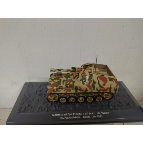 Sd.Kfz.124 WESPE le.FH 18/2 1943 20 Pz.DIV RUSSIA GERMANY TANKS WW 2 1:43 ALTAYA IXO