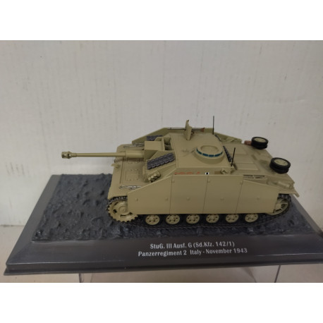 Sd.Kfz.142/1 STUG III 1943 Ausf G PzREGIMENT 2 TANKS WW 2 1:43 ALTAYA IXO