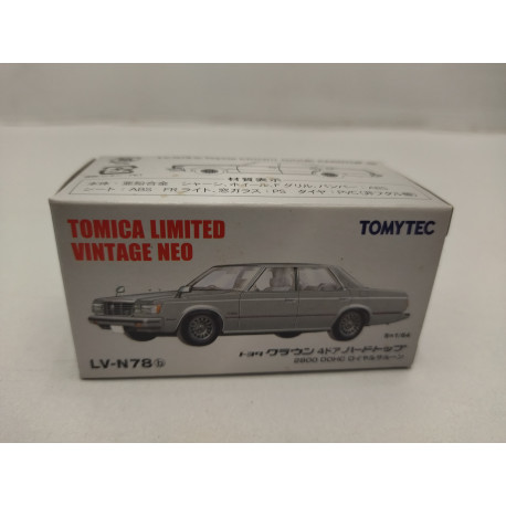 TOYOTA CROWN 4-DOOR HARDTOP GREY 1:64 TOMICA LIMITED VINTAGE NEO N