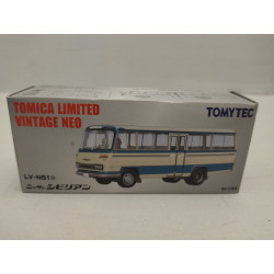NISSAN CIVILIAN AUTOBUS WHITE/BLUE 1:64 TOMICA LIMITED NEO LV-N51a