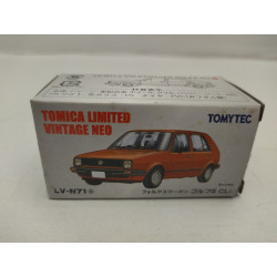 VOLKSWAGEN GOLF 2 CLi RED 1:64 TOMICA LIMITED VINTAGE NEO N-71a