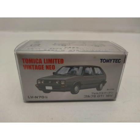 VOLKSWAGEN GOLF 2 GTi 16V GREY 1:64 TOMICA LIMITED VINTAGE NEO N