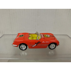 CHEVROLET CORVETTE 1954 CONV SCARLET CLUE GAME 1:64 JOHNNY LIGHTNING NO BOX