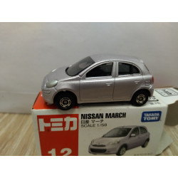 NISSAN MARCH (MICRA K11) SILVER 1:58/apx 1:64 TOMICA 12