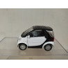 SMART FORTWO BLACK & WHITE 7cm LONG PULLBACK OPEN DOORS NO BOX