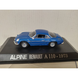 ALPINE A110 RENAULT 1973 BLUE 1:43 HACHETTE UH