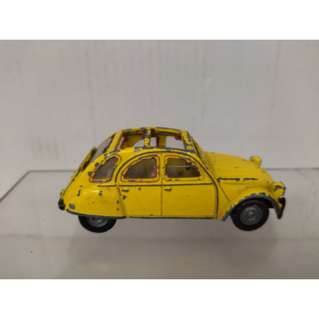 CITROEN 2CV YELLOW 1:55/apx 1:64 SIKU 1032 USADO NO BOX