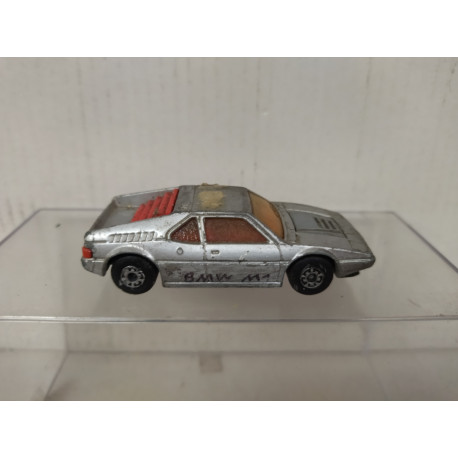 BMW E26 M1 SILVER REPINTADO 1:59/apx 1:64 MATCHBOX SUPERFAST 52