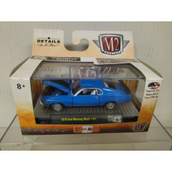 FORD MUSTANG 1970 MACH 1 351 BLUE 1:64 M2 MACHINES