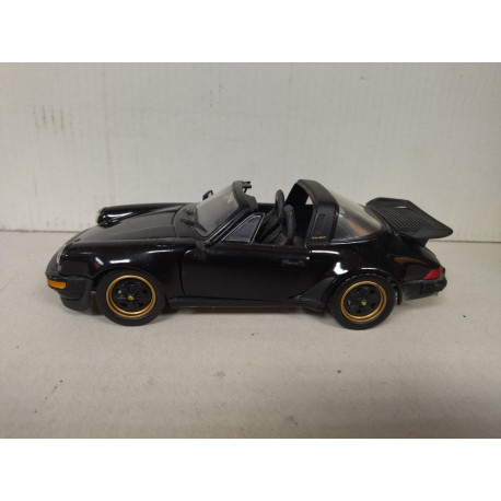 PORSCHE 911 1988 CABRIOLET BLACK 1:24 FRANKLIN MINT NO BOX