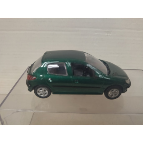 PEUGEOT 206 5P GREEN 1:43 NOREV HACHETTE NO BOX