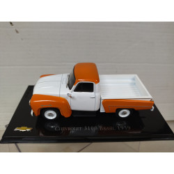 CHEVROLET 3100 1959 WHITE/ORANGE CHV BRASIL 1:43 SALVAT IXO