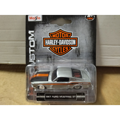 FORD MUSTANG 1967 GT HARLEY-DAVIDSON 1:64 MAISTO