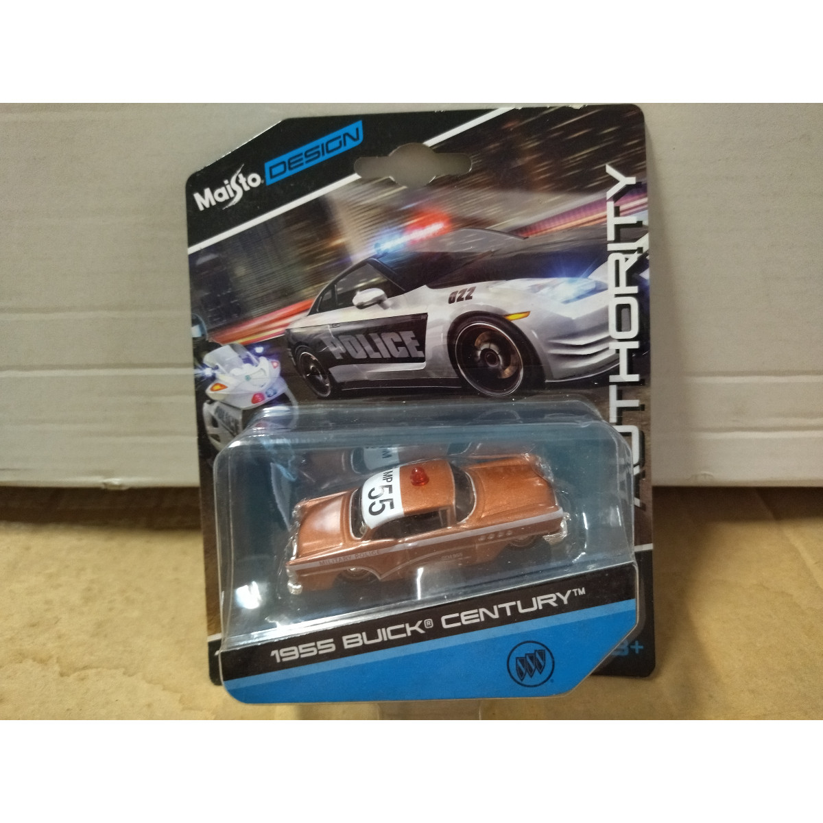 Maisto Buick Century Police 1955 - Modèle Réduit 1:26, Neuf En Boîte