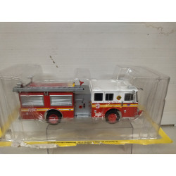 SEAGRAVE MARAUDER NEW YORK FIRE/POMPIERS/BOMBEROS 1:43 SALVAT IXO OPEN BOX