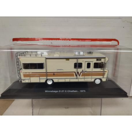 WINNEBAGO D 27 C CHIEFTAIN 1973 CAMPER/AUTOCARAVANA 1:43 IXO HACHETTE OPEN BOX