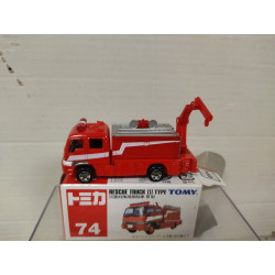 RESCUE TYPE III TRUCK FIRE apx 1:64 TOMICA 74