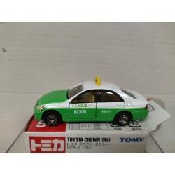 TOYOTA CROWN TAXI GREEN/WHITE 1:63/apx 1:64 TOMICA 51