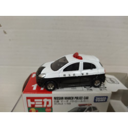 NISSAN MARCH (MICRA K11) POLICE JAPAN 1:58/apx 1:64 TOMICA 17