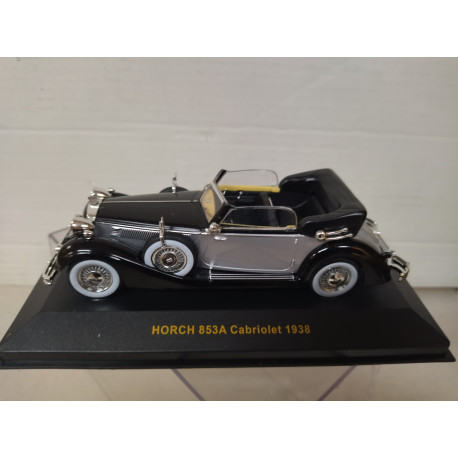 HORCH 853A CABRIOLET 1938 BLACK/SILVER 1:43 IXO MUS011