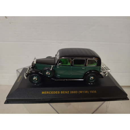 MERCEDES-BENZ W138 260D 1936 BLACK/GREEN 1:43 IXO MUS025