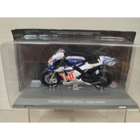YAMAHA YZR M1 JORGE LORENZO 2010 MOTO GP 1:18 ALTAYA IXO OPEN BLISTER