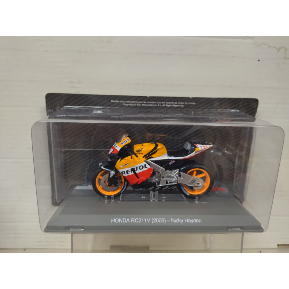 Modèle Réduit Moto Honda RC211V N°15 1/18 Solido - Métal, Boîte Fermée, Neuf