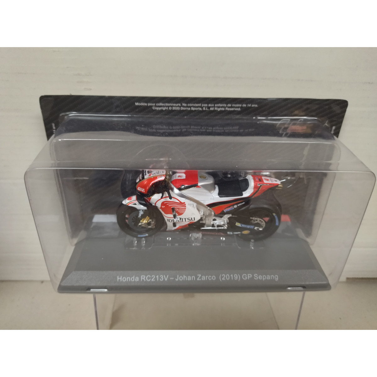 HONDA RC 213V 2019 JOHAN ZARCO GP SEPANG MOTO GP 1:18 ALTAYA IXO
