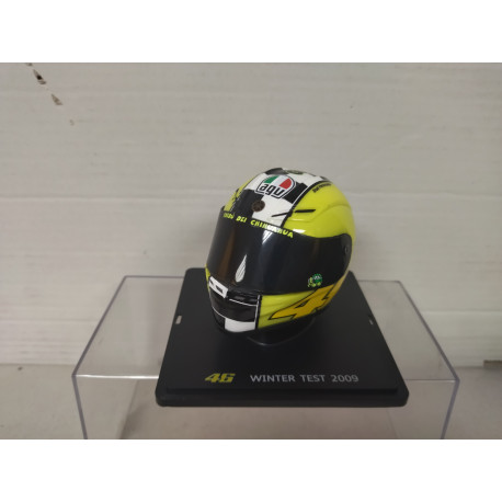 CASCO/HELMET 2009 WINTER TEST VALENTINO ROSSI 1:5 SPARK ALTAYA - BCN STOCK  CARS