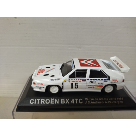 CITROEN BX 4TC 1986 RALLY MONTE CARLO J.C.ANDRUET 1:43 ALTAYA IXO