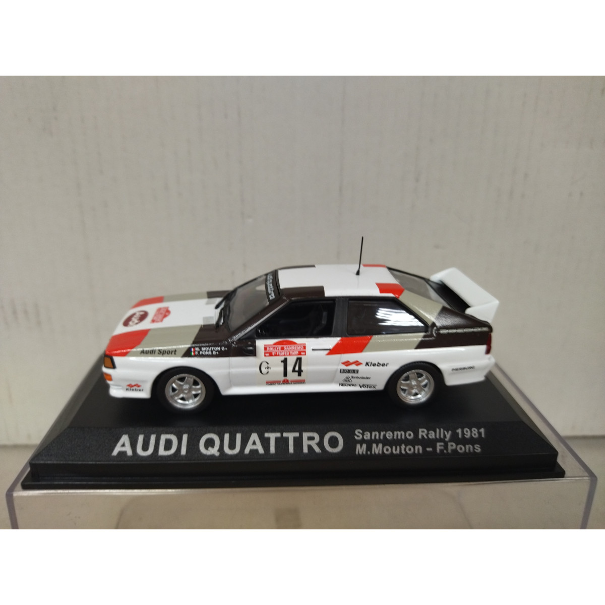 Troféu - 1:43 - Audi Quattro #12 4th Rally Portugal 1981