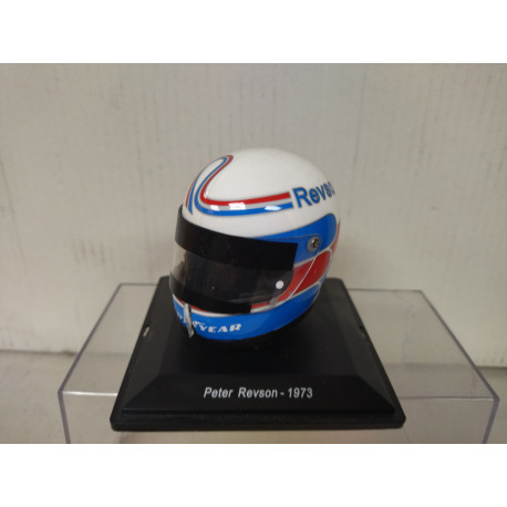 CASCO/HELMET 1973 FORMULA F1 PETER REVSON (MCLAREN) 1:5 SPARK EDIT DEFECT/VER FOTO