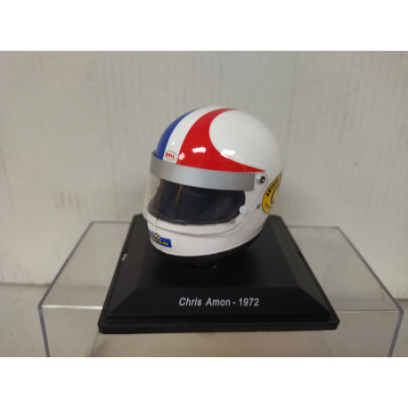 CASCO/HELMET 1972 CHRIS AMON FORMULA F1 1:5 SPARK ALTAYA DEFECT/NO URNA