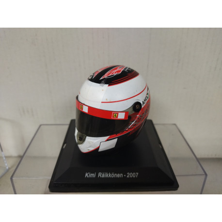 CASCO/HELMET 2007 KIMI RAIKKONEN FORMULA F1 1:5 SPARK ALTAYA DEFECT/NO URNA