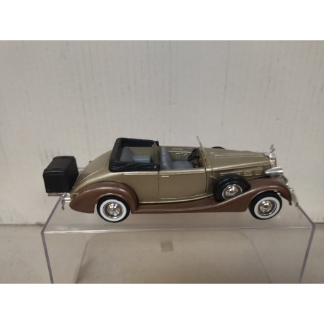 PACKARD SUPER EIGHT 1937 CHAMPAGNE & BROWN 1:43 SOLIDO NO BOX