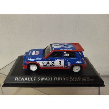 RENAULT 5 MAXI TURBO 1985 RALLY TOUR CORSE RAGNOTTI 1:43 ALTAYA IXO