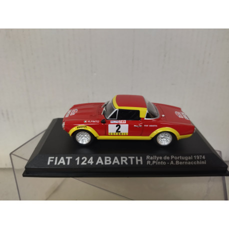 FIAT 124 ABARTH 1974 RALLY PORTUGAL PINTO 1:43 ALTAYA IXO