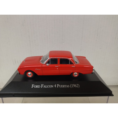 FORD FALCON 1962 4 PUERTAS RED ARGENTINA 1:43 SALVAT IXO HARD BOX