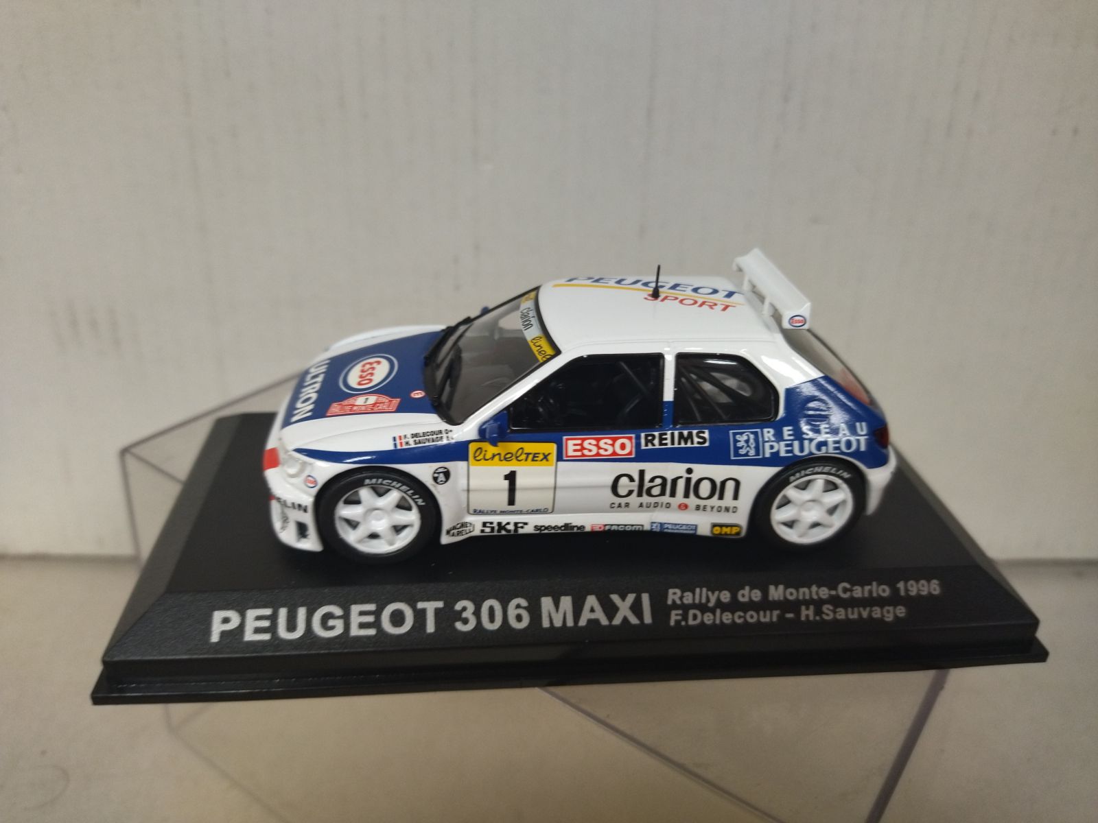 Minicar 1/43 PEUGEOT 306 MAXI DELECOUR/GRATALOUP RALLYE DE