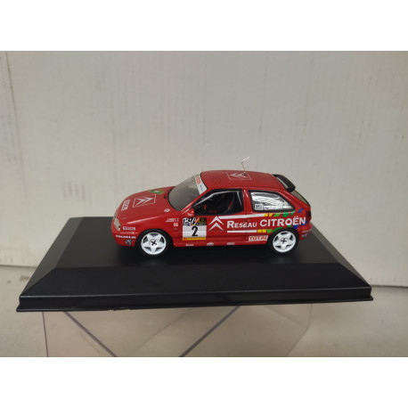 CITROEN ZX 16V 1994 RALLY ROUERGUE BEGUIN 1:43 ALTAYA IXO CAJA NO ORIGINAL/DEFECT