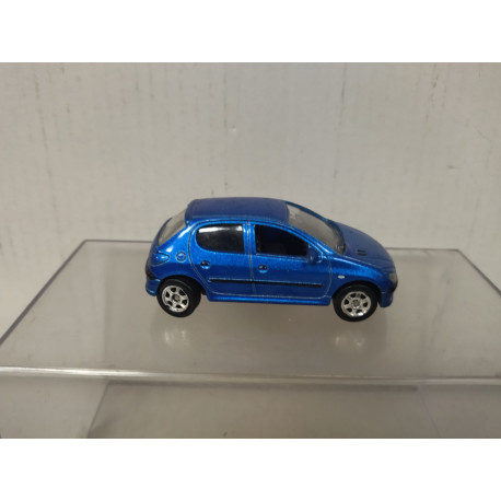 PEUGEOT 206 5P BLUE 1:64 WELLY NO BOX