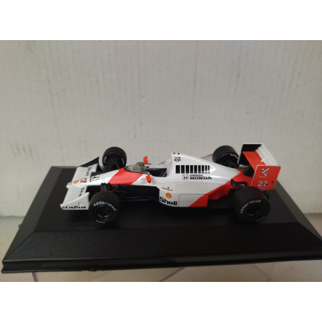 MCLAREN MP 4-5B 1990 HONDA FORMULA F1 AYRTON SENNA 1:43 RBA IXO CAJA NO ORIGINAL