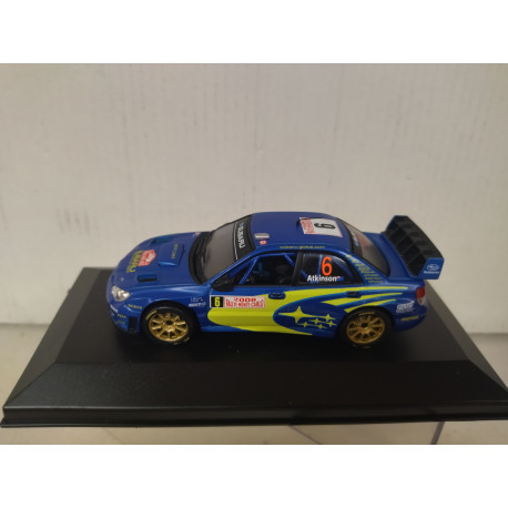 SUBARU IMPREZA WRC 2008 RALLY MONTE CARLO ATKINSON 1:43 ALTAYA CAJA NO ORIGINAL
