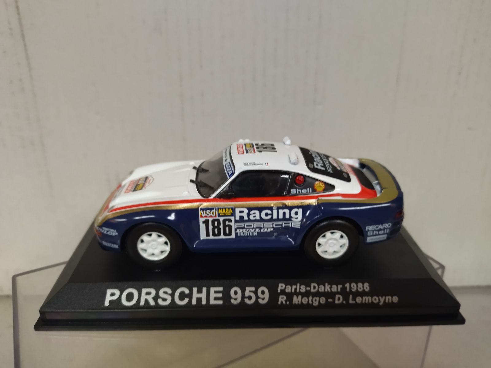 PORSCHE 959 1986 RALLY PARIS-DAKAR METGE 1:43 ALTAYA IXO - BCN