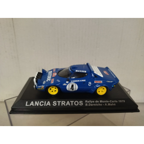 Coffret Ensemble Rallye 1/43 : Iveco Turbo Daily + Lancia Stratos + Remorque (fait Main)