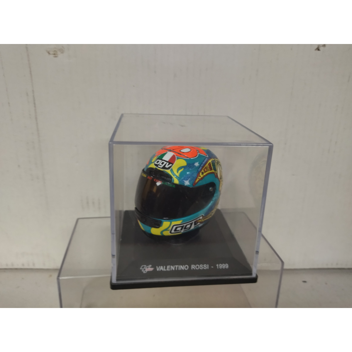Casque MotoGP Valentino Rossi 2003 - Altaya 1/5 - Circuit Ricardo Tormo - Collection