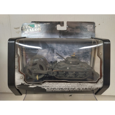 M4 A1 SHERMAN ANTIMINAS 1944 NORMANDIE WW 2 1:72 FORCES OF VALOR