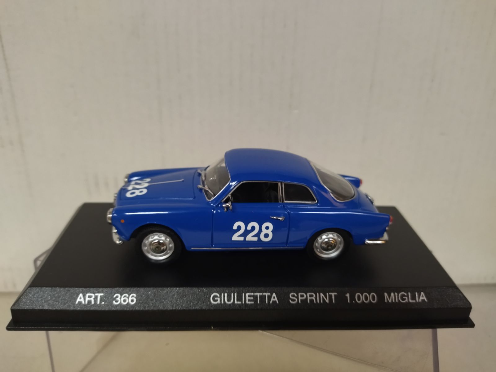 ALFA ROMEO GIULIETTA SPRINT 1960 1000 MIGLIA 1:43 DETAIL CARS 366